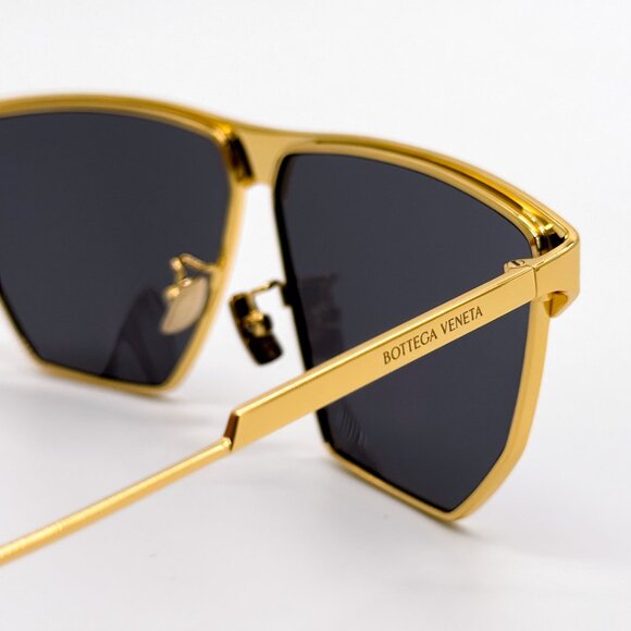 NEW BOTTEGA VENETA BV1069S 001 GOLD GREY UNISEX SUNGLASSES BOTTEGA VENETA - Picture 10 of 14